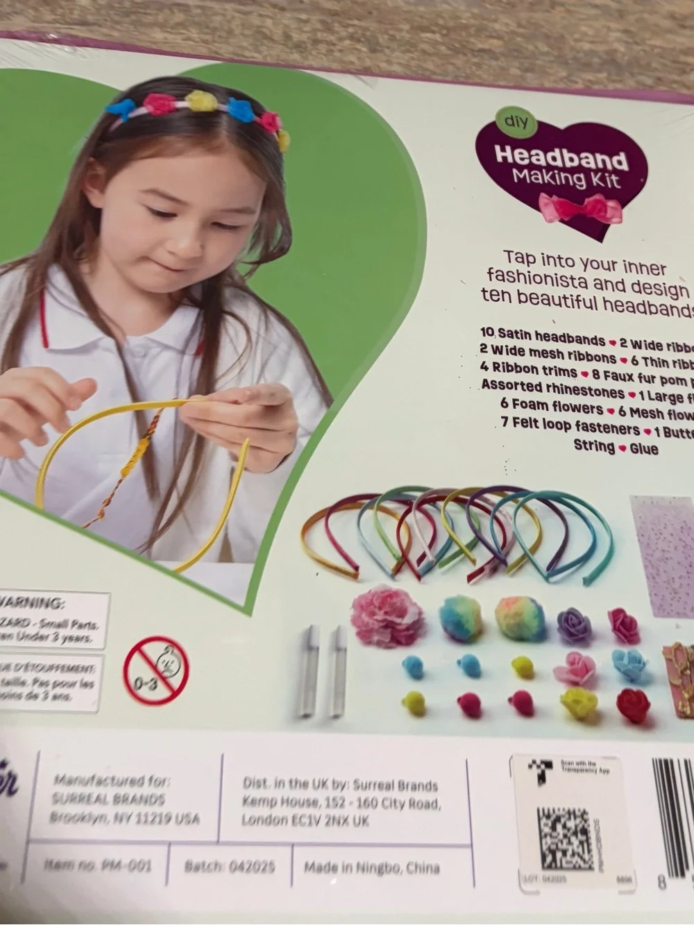 Pretty Me DIY Headband Making Kit - Pink Floral. Make 10 headbands